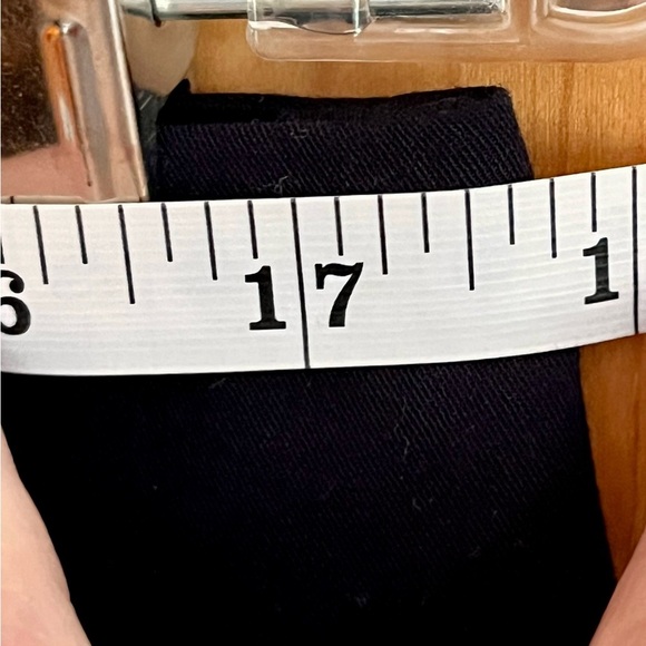 Worthington Stretch Navy Blue Pencil Skirt Lined Front Slit Pleats SZ 6 Preppy - Picture 11 of 12